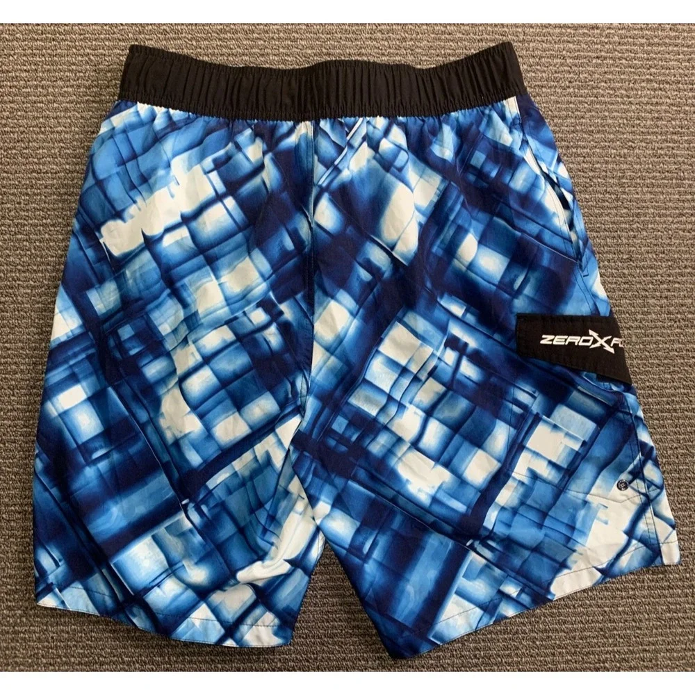 Men's Zeroxposur Swim Trunks Galaxy Safety Pouch Size Large